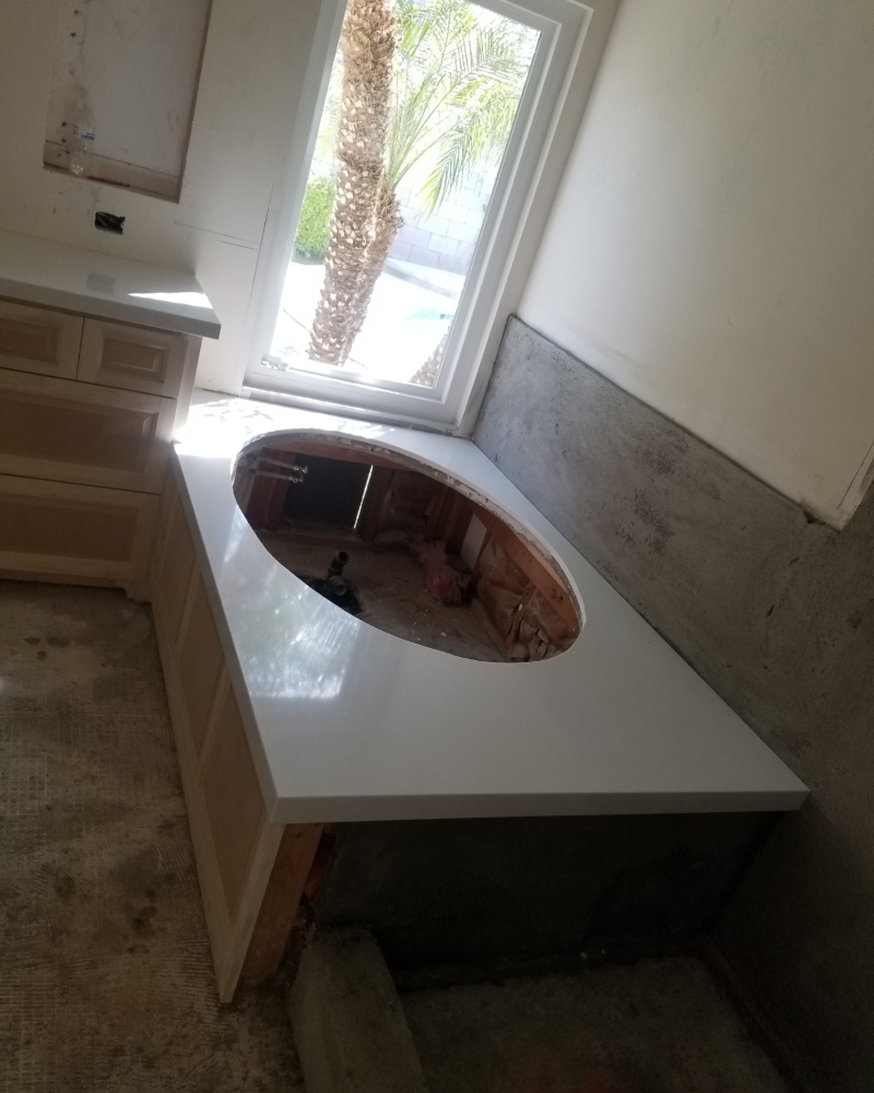 Granite shower installation Baja Granite Countertops