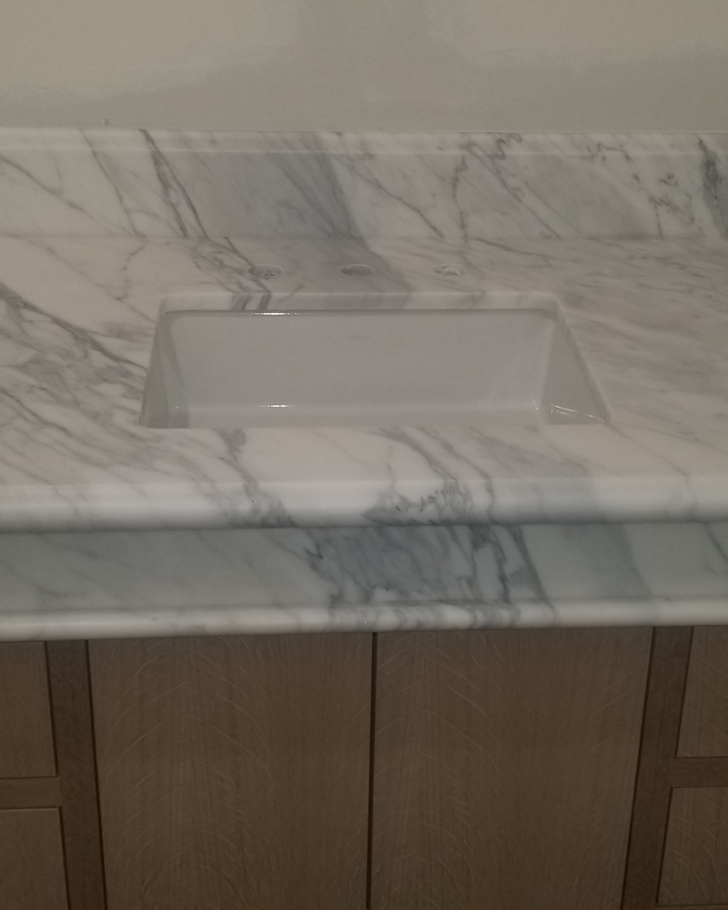 Seamless marble countertop fitting services