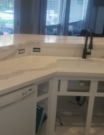 brown granite countertop