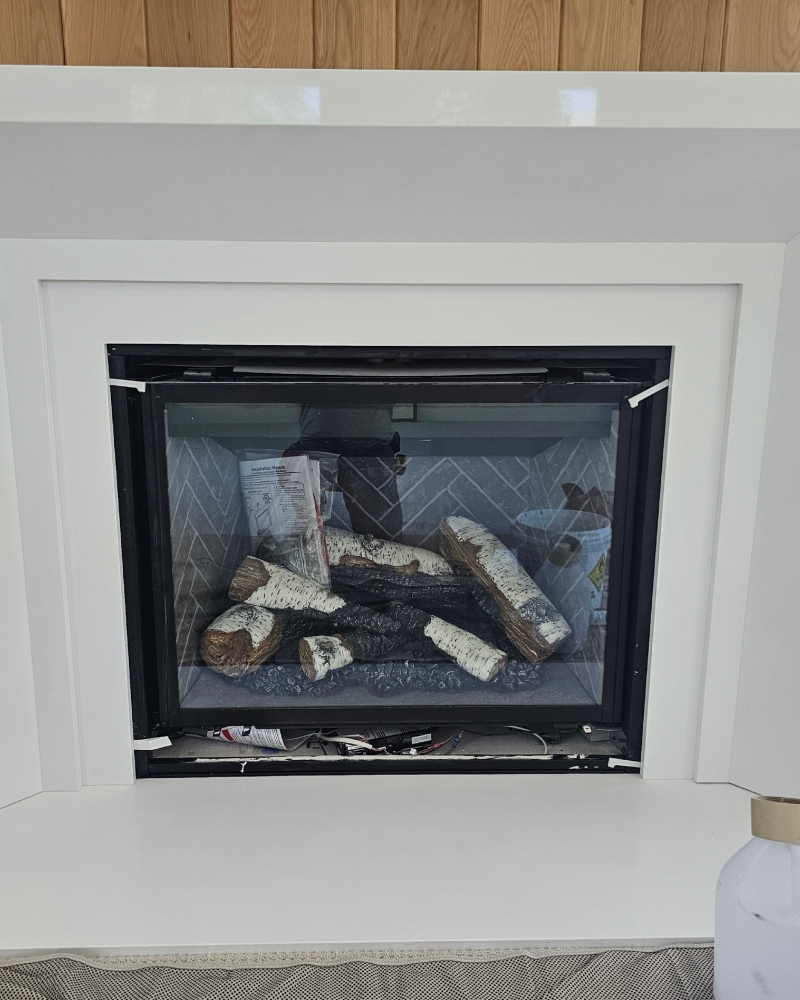 natural stone chimney facade