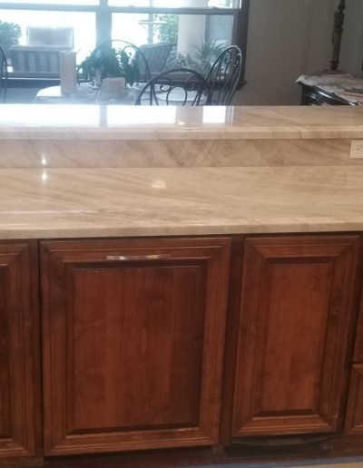 templated granite countertop